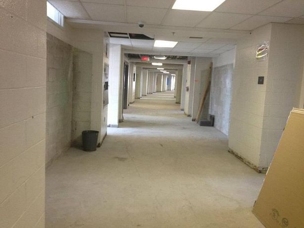 Main corridor under construction