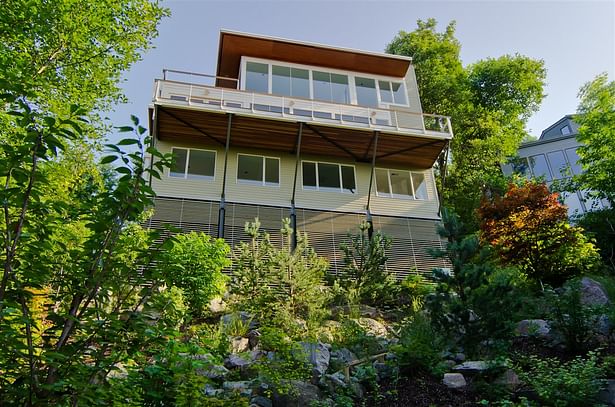 Hillside landscape in Lake Oswego.