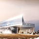 Rendering, Arctic Hub, summer (Image: David Garcia Studio and Henning Larsen Architects)