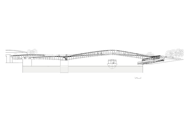 Second-Prize entry: Berlin Contemporary Bridge by Ra+b-Design. Image courtesy of Ra+b.