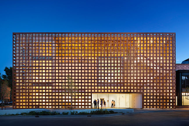 There's nothing quite like the warm glow of a wooden building against a blue evening sky. Pictured: Aspen Art Museum, Aspen, CO, by Shigeru Ban Architects. Photo credit: entrant of the 2014 Wood Design Awards.