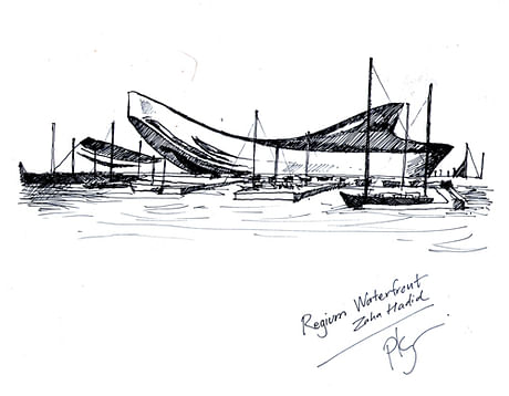 Zaha project,sketch by Kridchanon