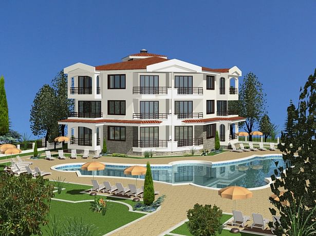 Complex of Holiday Apartments Little 'Chateau Valon' - Visualization