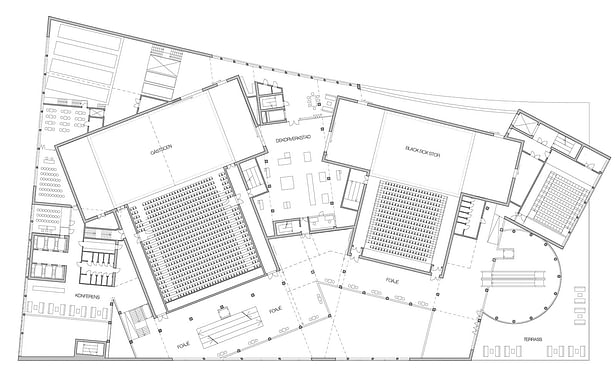 Plan podium foyer level