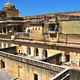 The subdivided courtyard of Man Singh's Palace in Amber Fort