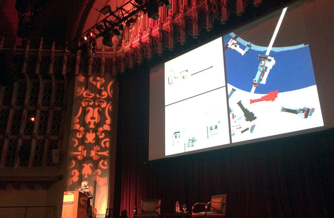 Hadid's keynote presentation. Photo by Anthony Morey.