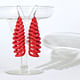 Paco Levine's 3D printed contest entry, 'Teton Earrings'
