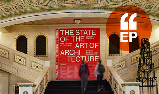 Entrance to the Biennial. Photo by Steve Hall, courtesy of the Chicago Architecture Biennial