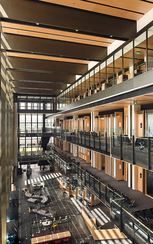 INTERIOR ARCHITECTURE: Warren and Mahoney Architects, Opus Architecture and Cox Architecture in Christchurch for the Christchurch Justice and Emergency Services Precinct. Photo: Dennis Radermacher.