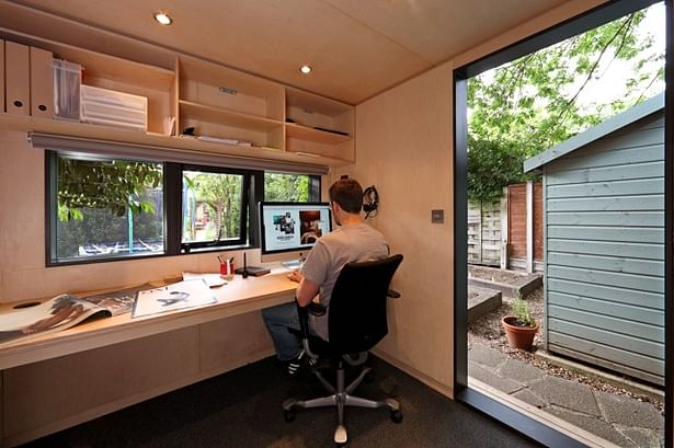 Small and compact, this garden office is perfect for any London home. www.initstudios.co.uk