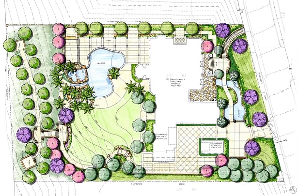 Colored site plan.