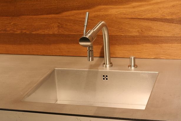 Custom Designed Sink with Stainless Steel Faucet