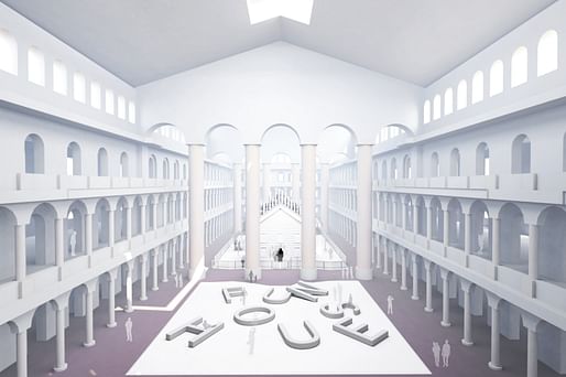 Rendering of “Fun House” by Snarkitecture. Image courtesy of the National Building Museum.