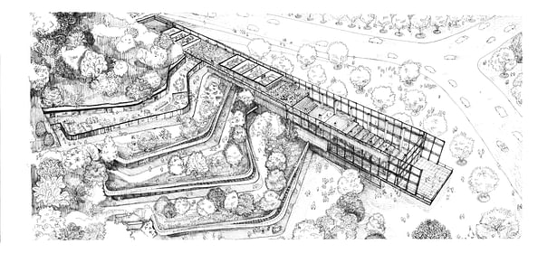 EXPLODED AXONOMETRIC - Image Courtesy of ONZ Architects