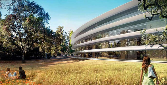 Rendering of Apple's new Cupertino campus. Rendering via ifun.de
