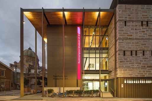 Sir Zelman Cowen Award for Public Architecture winner Rockhampton Museum of Art by Conrad Cargett and Brian Hooper Architect. Image courtesy of the Australian Institute of Architects