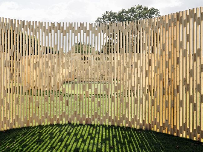 FABRIC's Trylletromler temporary pavilion in King's Garden, Copenhagen. Photo by Walter Herfst, courtesy of FABRIC.