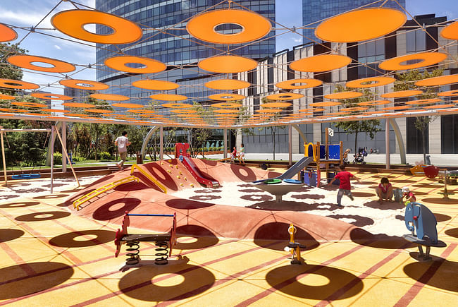 Indigo Playgrounds by Ballistic Architecture Machine BAM. Photo: Jonathan Leijonhufvud.