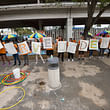 Flash mob at the University Metrorail station 