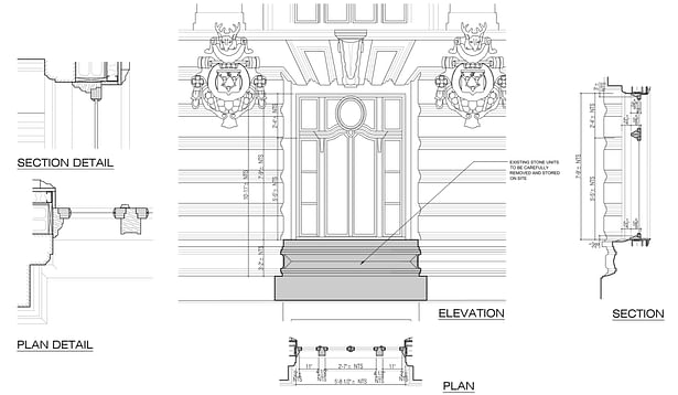 Existing window detail (excerpt from LPC package)
