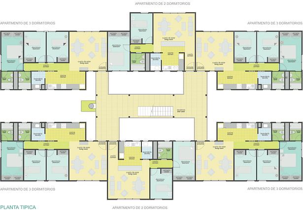 typical apartment floor plan