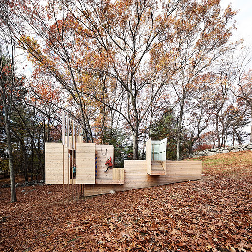 ​Five Fields Play Structure in Lexington, MA | FR|SCH Projects in collaboration with Matter Design​. Photo © Brandon Clifford.