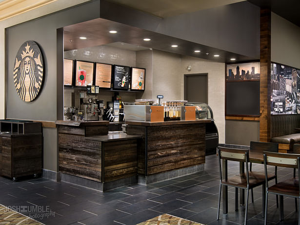 Starbucks in The Westin Indianapolis, Interior Photography ©Josh Humble