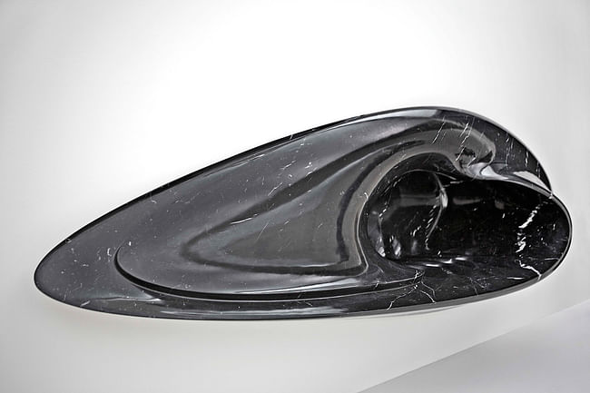 The Calla fireplace by Hadid for Citco. Image by Jacopo Spilimbergo via ZHA.