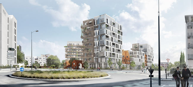 a/LTA’s winning Intergenerational Residence proposal in Rennes, France. Image © FOZR