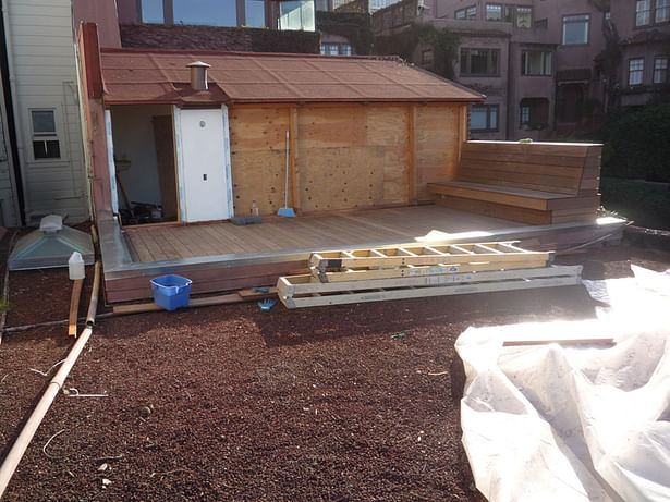 New Exterior Rooftop 'Ipa' Deck and Bench