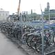 A double-decker bike rack at the Malmö train station. Credit: Wikipedia