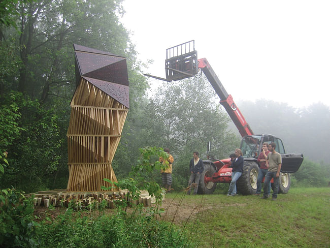 Ants of the Prairie: Bat Tower, Griffis Sculpture Park, East Otto, NY | photo: Joyce Hwang