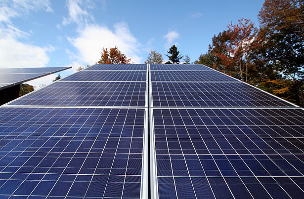 Vermont Cabin solar panels, © RES4