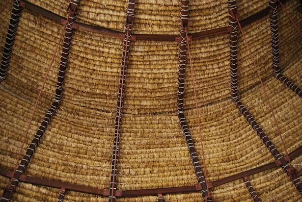 Thatch roof for class room