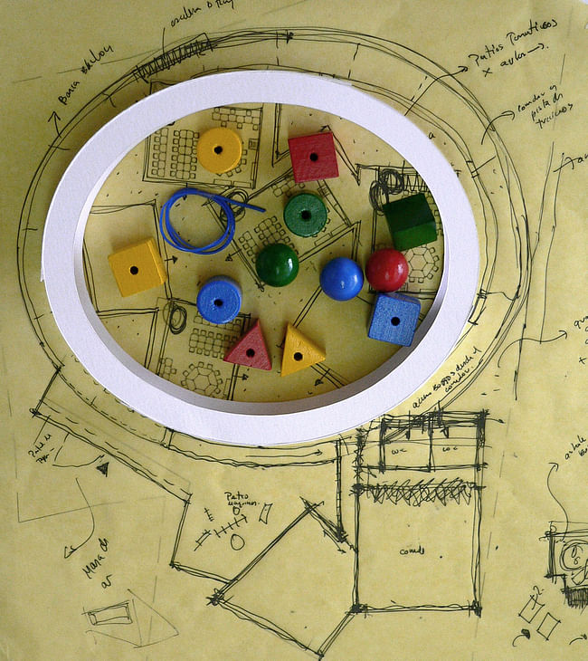 El Porvenir Kindergarten model, courtesy of Equipo de Mazzanti