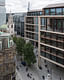 Elevated exterior view overlooking Bloomberg, St. Stephen Walbrook and the Magistrates Court. Photo: James Newton.