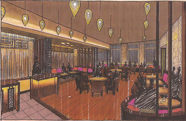 Nightclub sketch for Scheffer Design