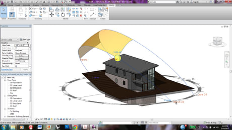 learning revit and sun study tools