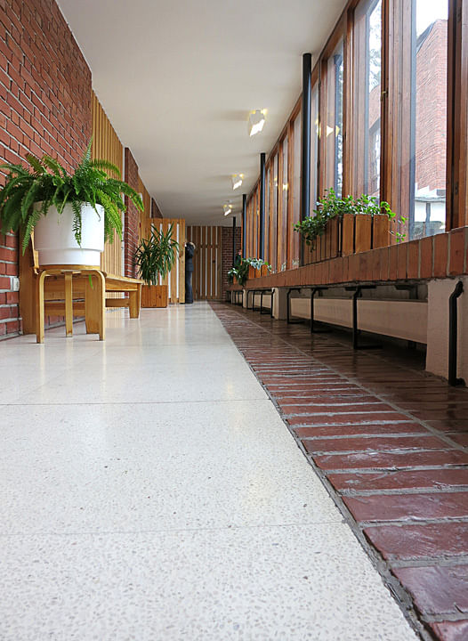 Hallway in Säynätsalo Townhall 