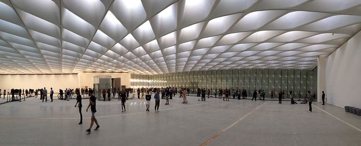 Inside the Broad on Sky-lit day. Photo by Amelia Taylor-Hochberg.