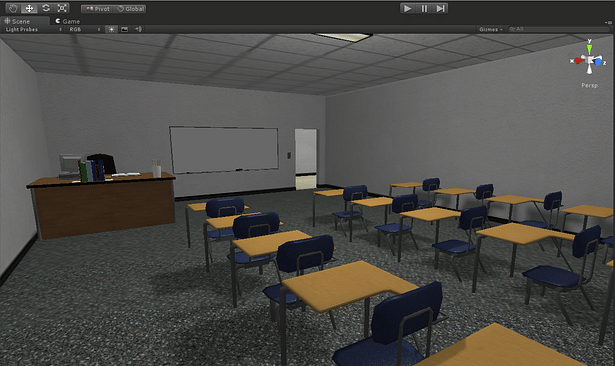 Classroom, light mapped.