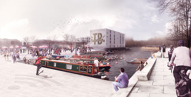 The inlet should be opened up and invite another type of development to the site, canal boats