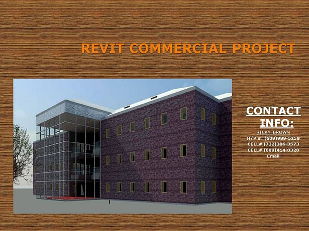 Commercial Building Rendered with Revit Architectural