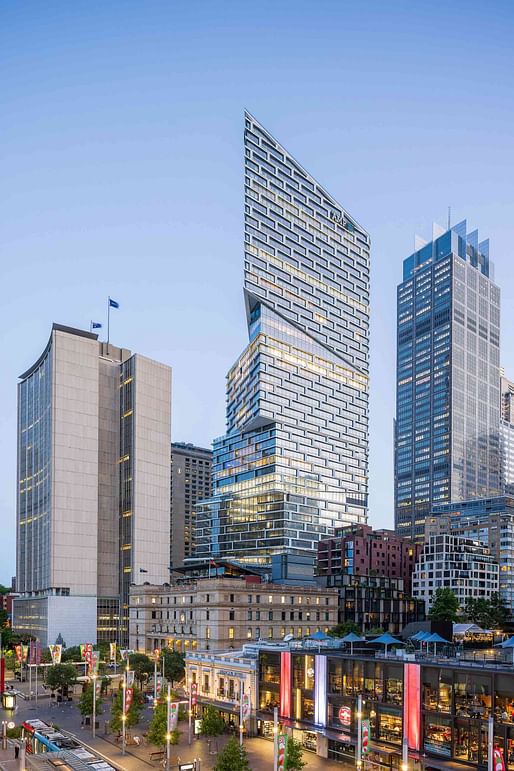 Winner in Architecture, Adaptive Re-Use - 3XN with BVN and Multiplex: Quay Quarter Tower, Sydney, Australia. Photo credit: Phil Noller