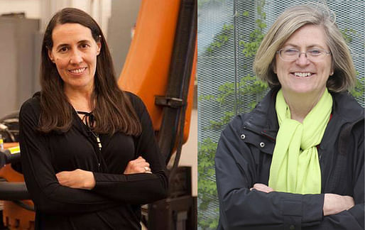 Monica Ponce de Leon (L) and Cynthia Davidson, co-curators of the US Pavilion for the 2016 Venice Architecture Biennale.