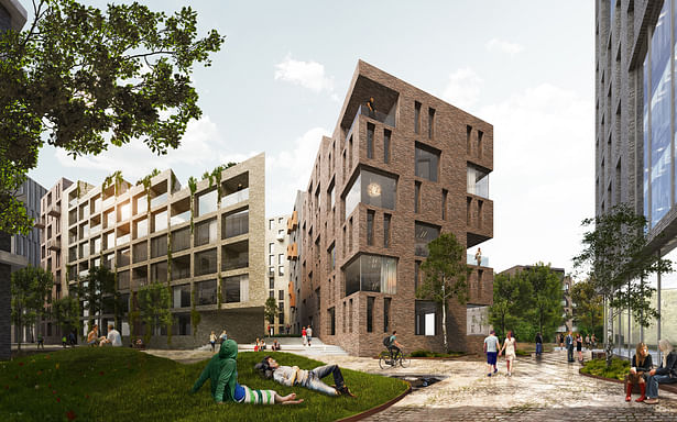 Housing Plaza_Hoffsveien Skoeyen Oslo Masterplan_schmidt hammer lassen architects