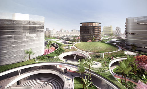 1st place - Transportation (Concept): Kaohsiung Station, Kaohsiung, Taiwan by Mecanoo architecten
