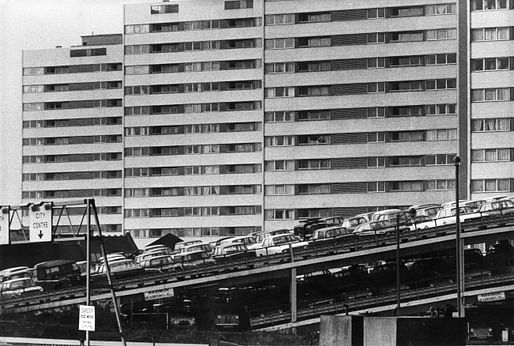 Peter Baistow, high-rise flats and multi-storey car park, Birmingham. Image © Architectural Press Archive / RIBA Collections 