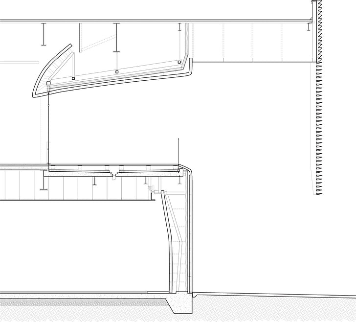 Section through front porch. Illustration courtesy of Trahan Architects