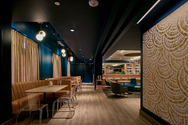 Ms. Peacocks Champagne Lounge by CORE architecture + design Photography: Ron Ngiam 